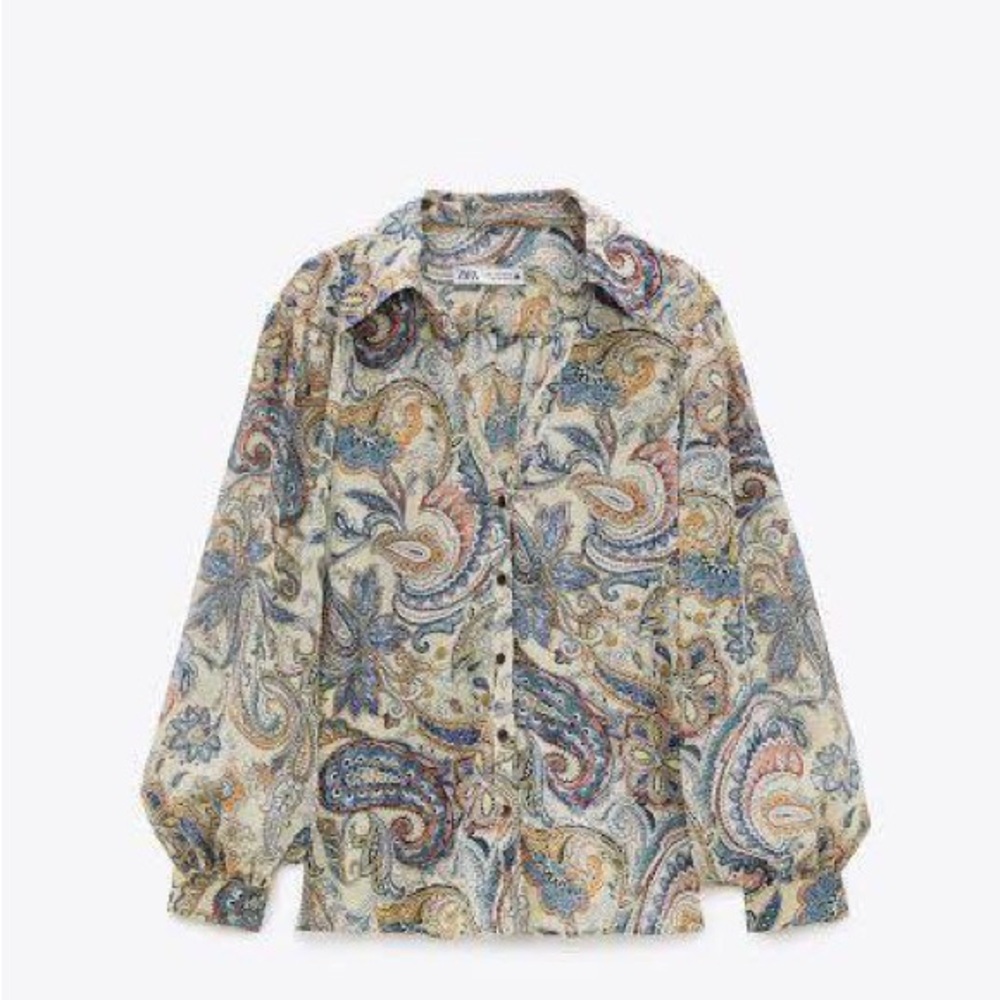 PAISLEY PRINT SHIRT RARE - Picture 3 of 3